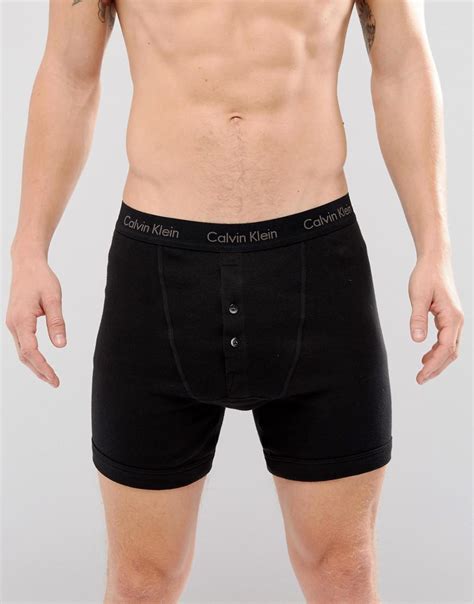 calvin klein trunks with buttons